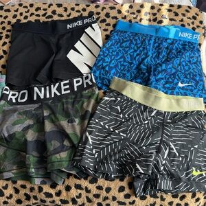 Nike Pro Shorts Collection - Black, Blue, Camo, Gray